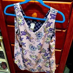 Chico’s reversible sleeveless blouse.  Size 1.